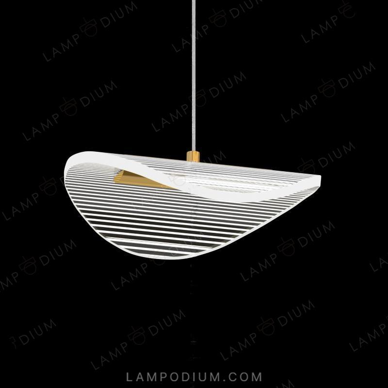 Suspended light fixture DELFINA ONE