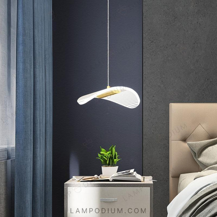 Suspended light fixture DELFINA ONE