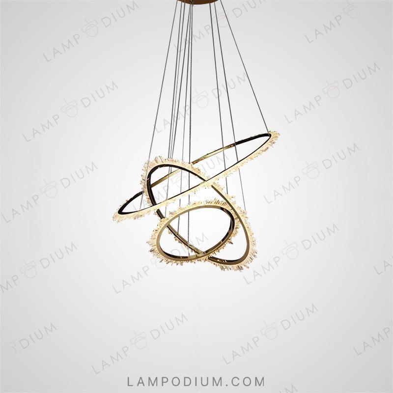 Circular chandeliers and light fixtures DEODORA LUX