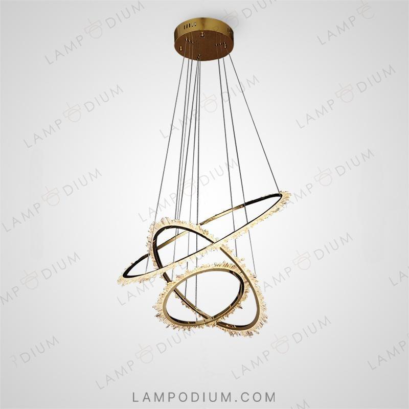 Circular chandeliers and light fixtures DEODORA LUX