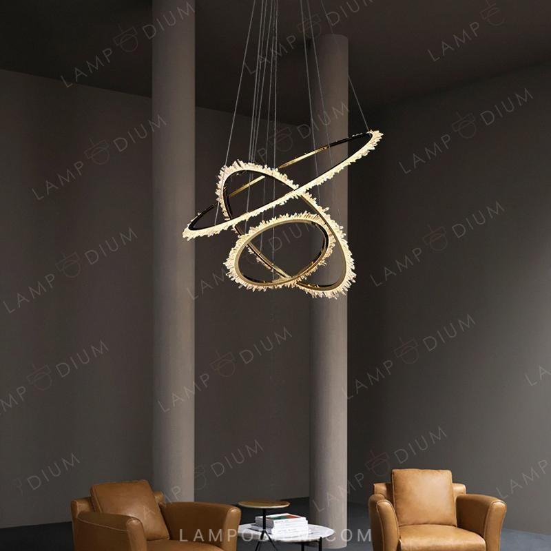 Circular chandeliers and light fixtures DEODORA LUX