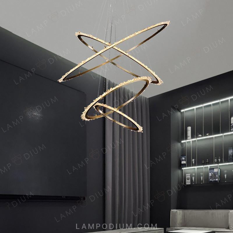 Circular chandeliers and light fixtures DEODORA LUX