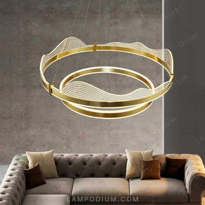 Circular chandeliers and light fixtures DIGNITY