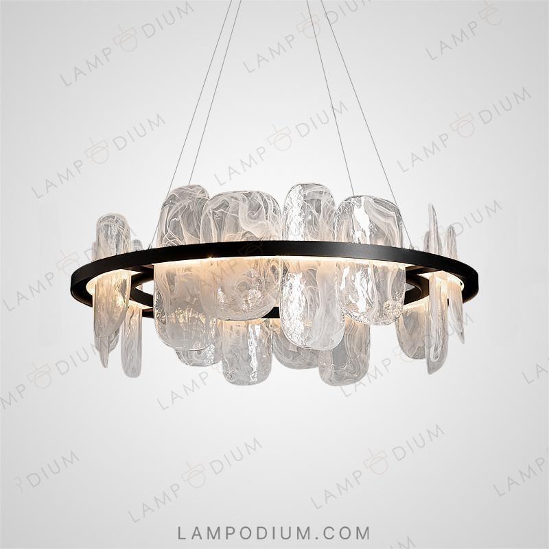 Circular chandeliers and lamps DIONIS