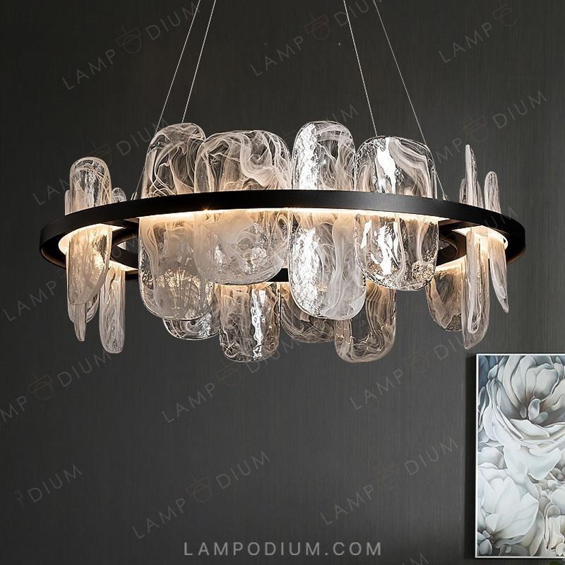 Circular chandeliers and lamps DIONIS