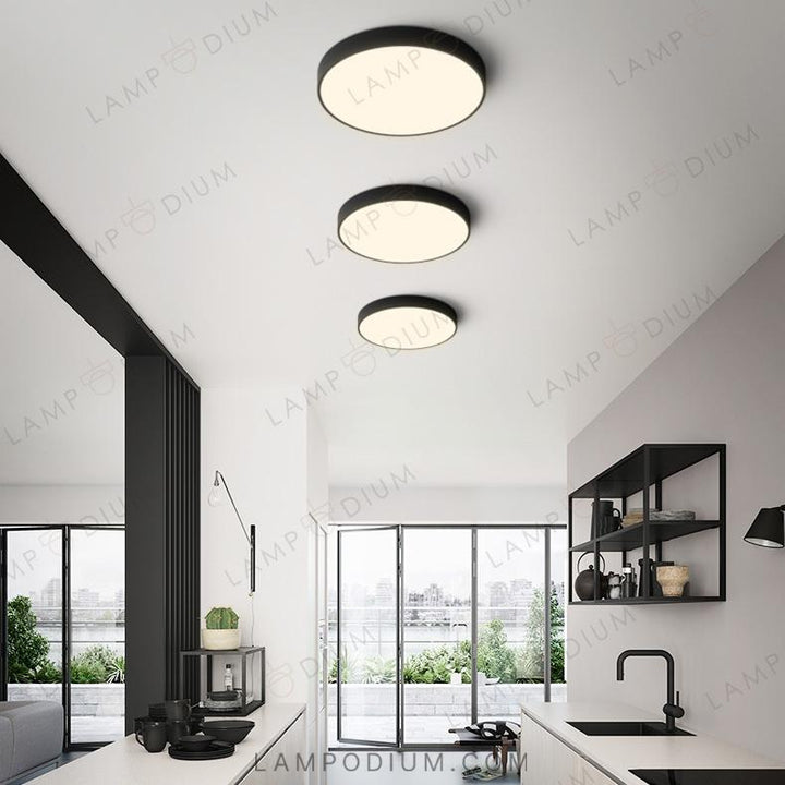 Ceiling light fixture DISC BW