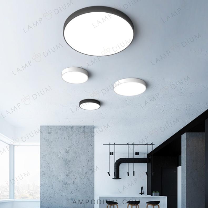 Ceiling light fixture DISC BW