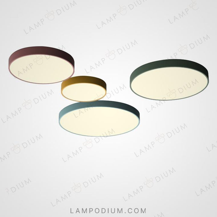 Ceiling light fixture DISC COLOR