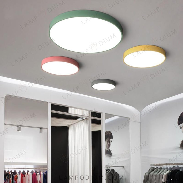 Ceiling light fixture DISC COLOR