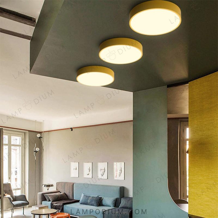 Ceiling light fixture DISC COLOR