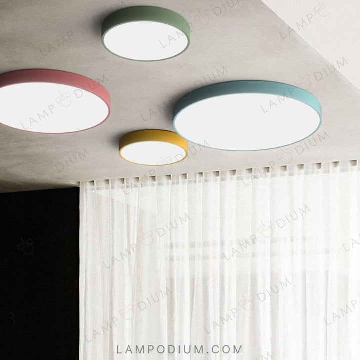 Ceiling light fixture DISC COLOR