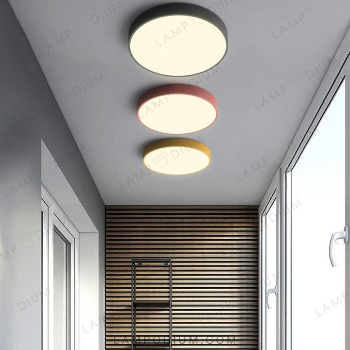 Ceiling light fixture DISC COLOR