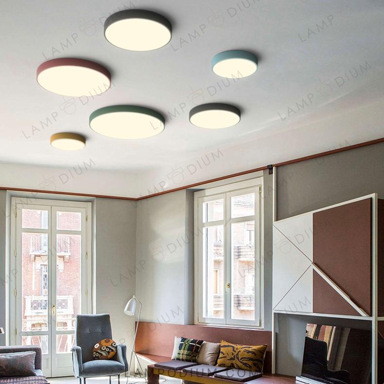 Ceiling light fixture DISC COLOR