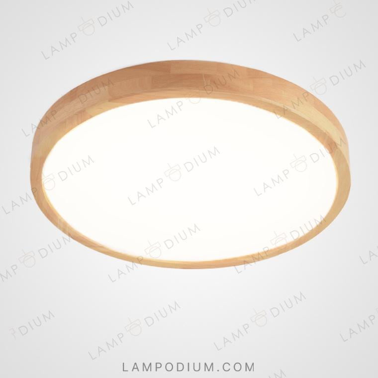 Ceiling lightfixture DISC WOOD