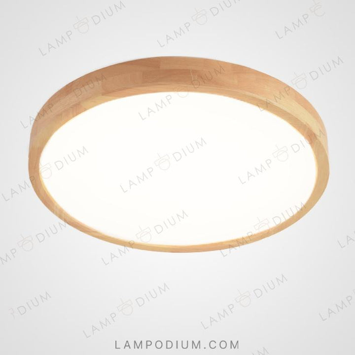 Ceiling lightfixture DISC WOOD