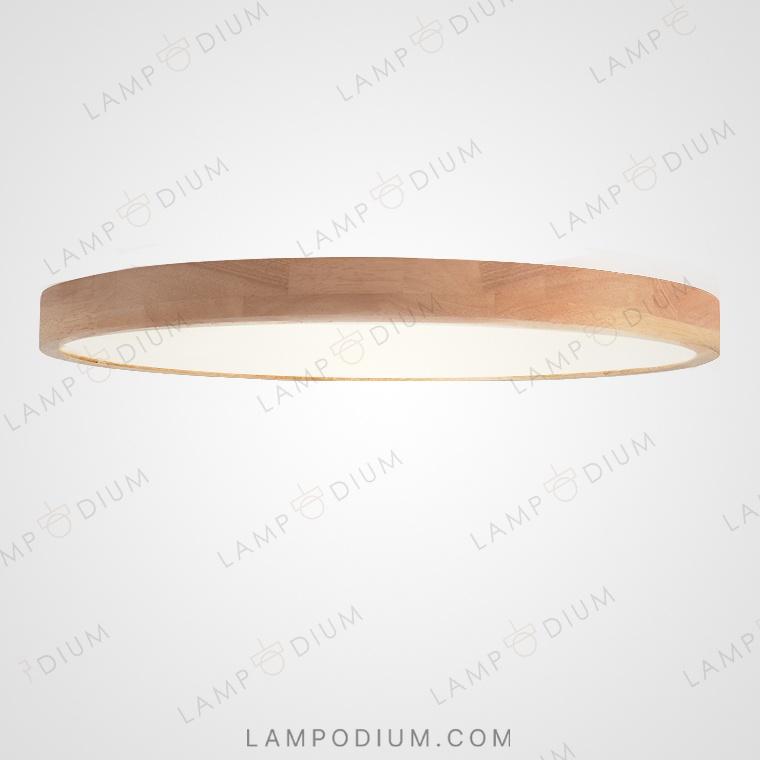 Ceiling lightfixture DISC WOOD