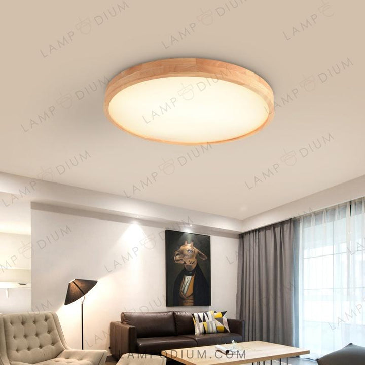 Ceiling lightfixture DISC WOOD