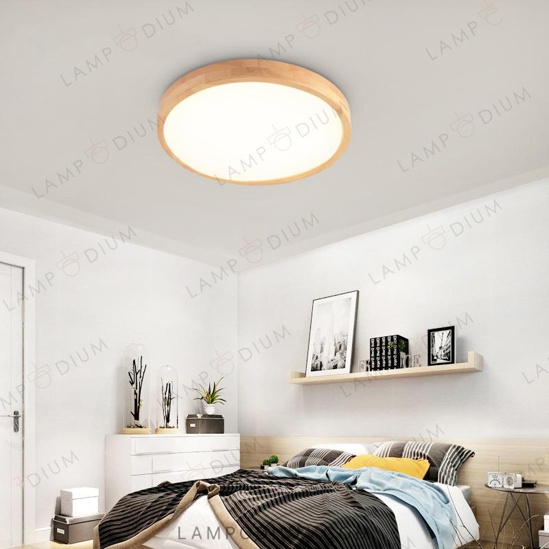 Ceiling lightfixture DISC WOOD