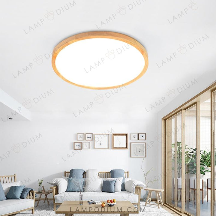 Ceiling lightfixture DISC WOOD