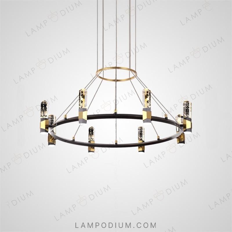 Circular chandeliers and lamps DONICA