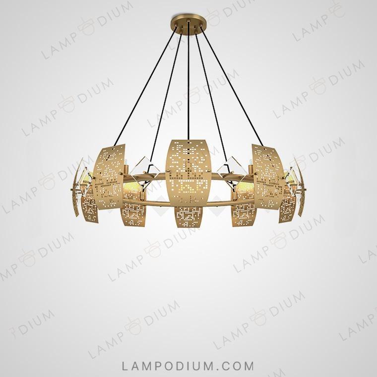 Ring chandeliers and lamps DROPLET