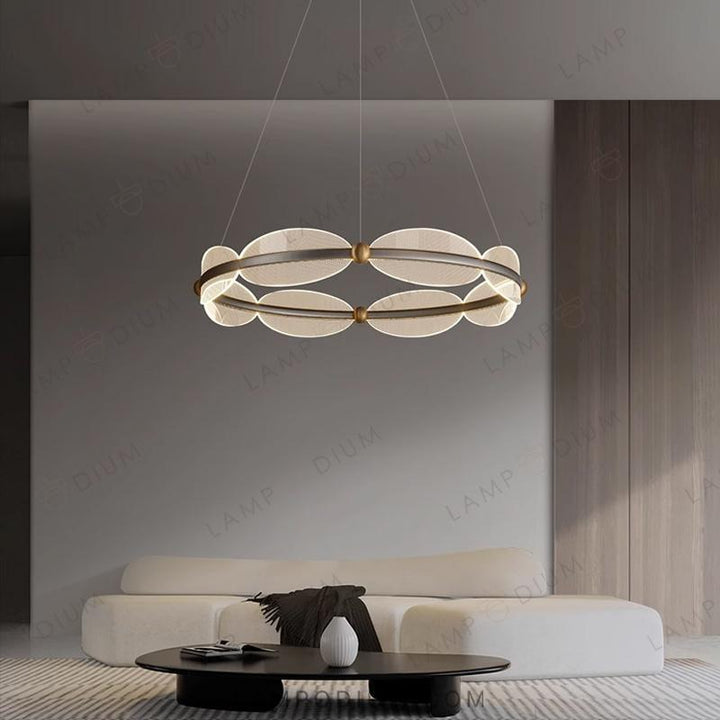 Circular chandeliers and lamps ELIS