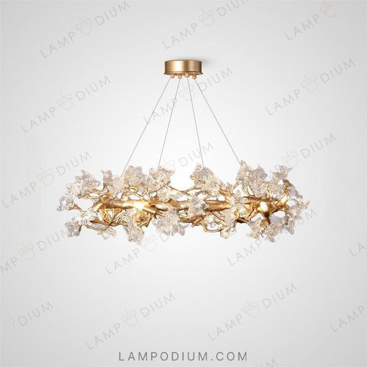 Circular chandeliers and lamps ELISHA