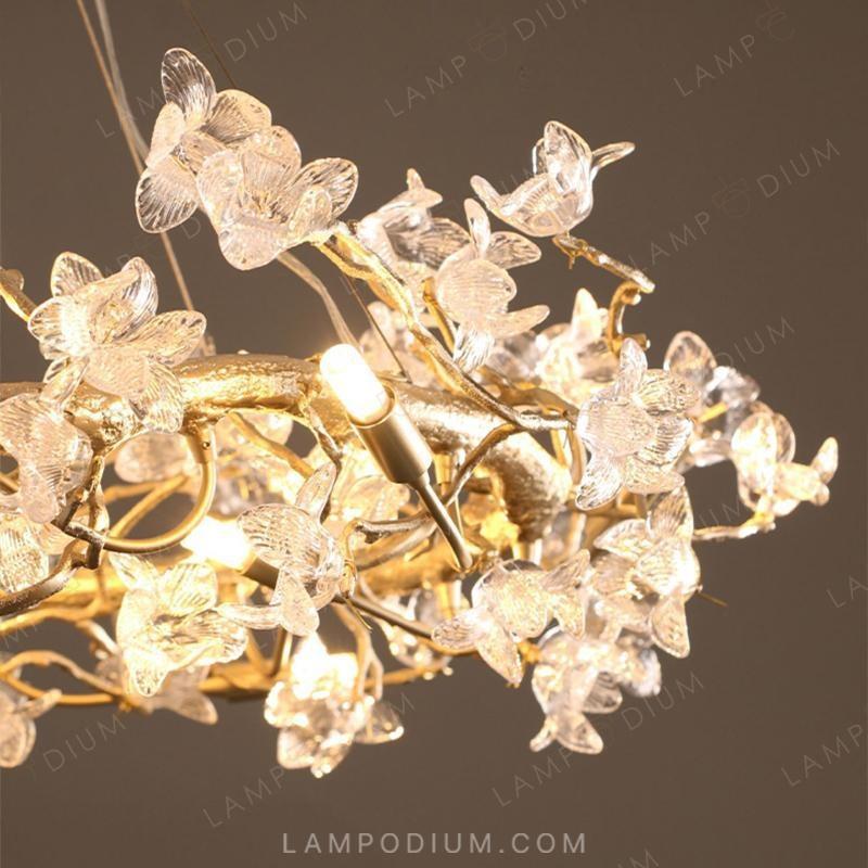 Circular chandeliers and lamps ELISHA