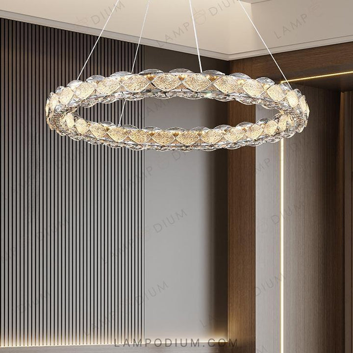 Circular chandeliers and lamps ERHARD