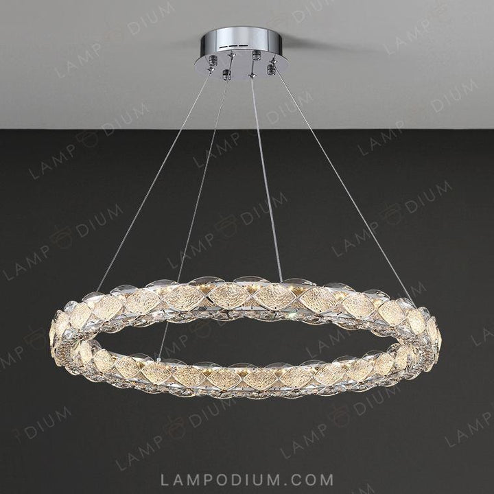 Circular chandeliers and lamps ERHARD