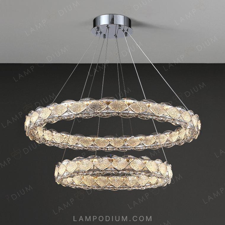 Circular chandeliers and lamps ERHARD