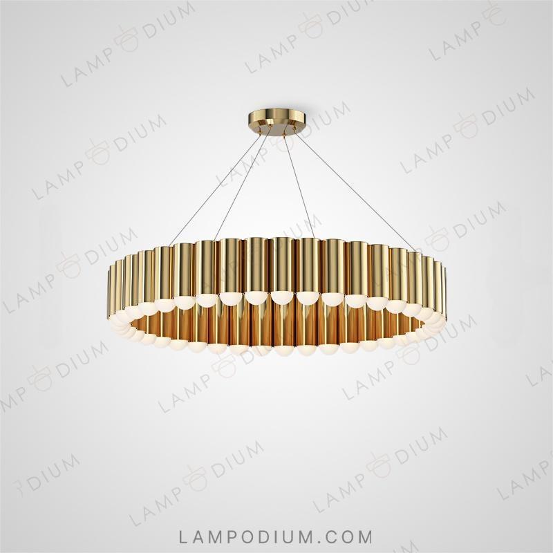 Circular chandeliers and lamps ERLANDER