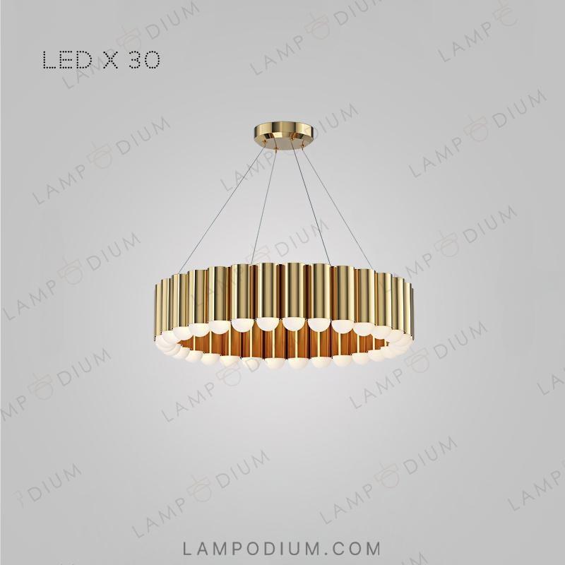 Circular chandeliers and lamps ERLANDER