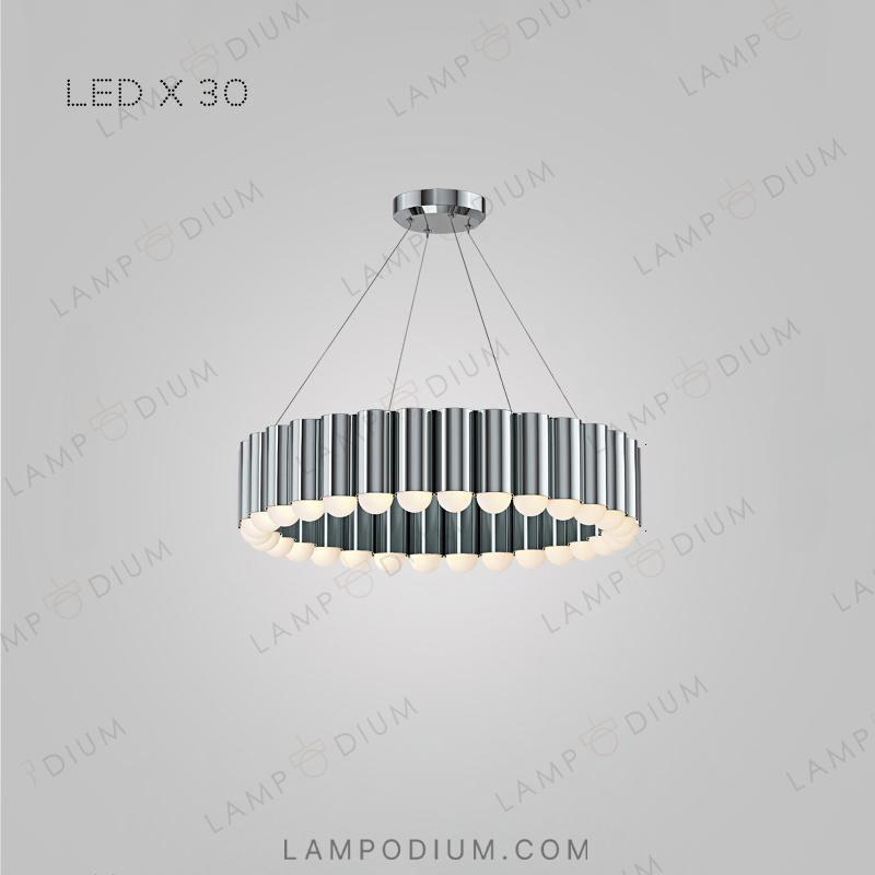 Circular chandeliers and lamps ERLANDER