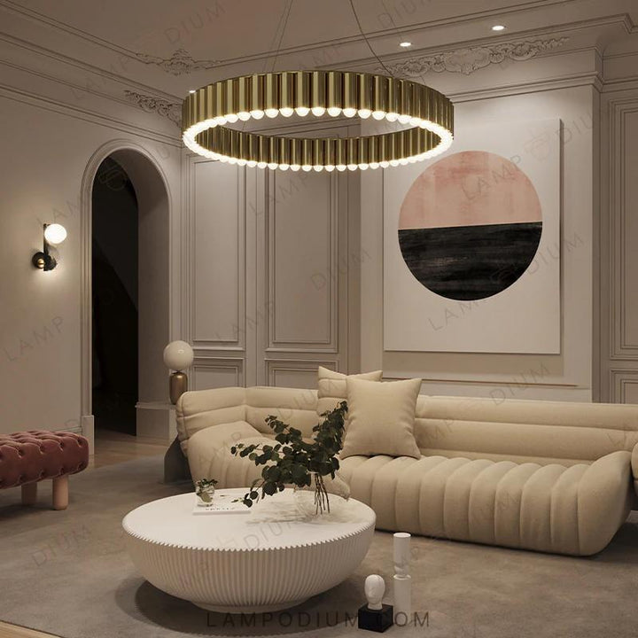 Circular chandeliers and lamps ERLANDER