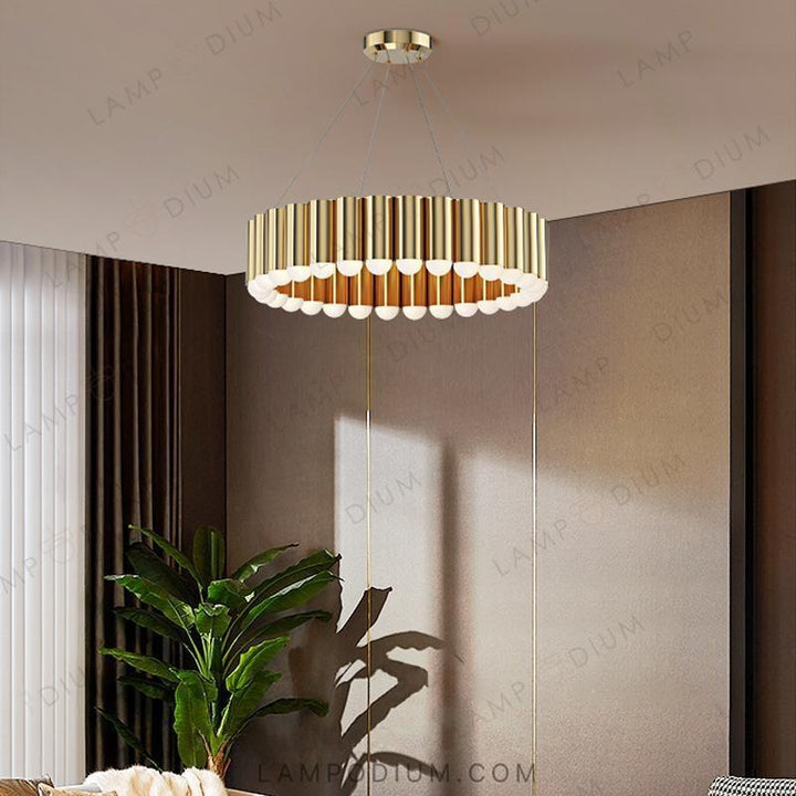 Circular chandeliers and lamps ERLANDER