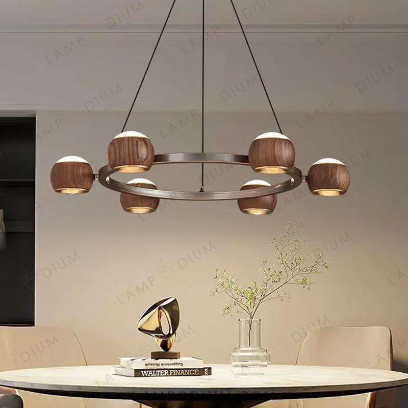 Circular chandeliers and lamps ERNAR