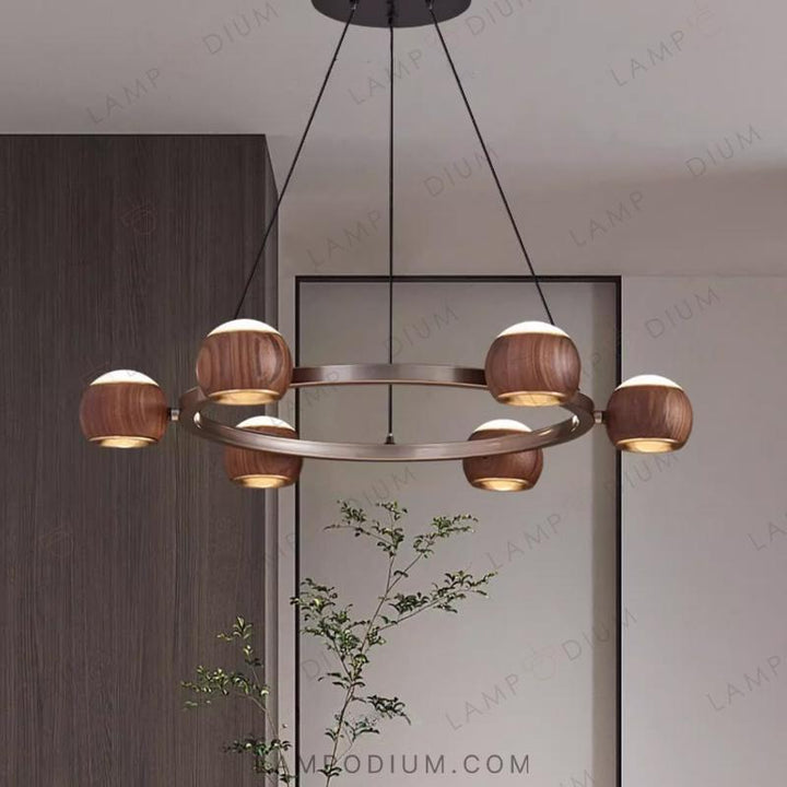 Circular chandeliers and lamps ERNAR