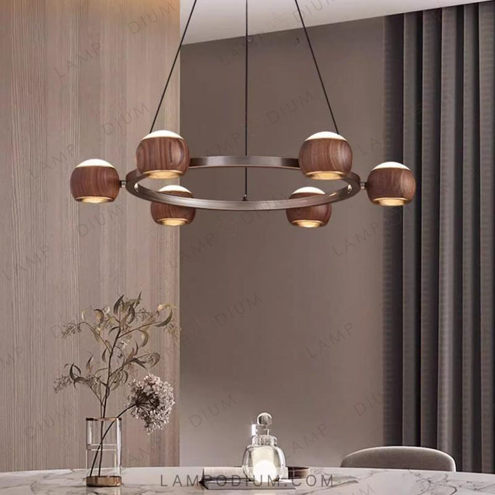 Circular chandeliers and lamps ERNAR