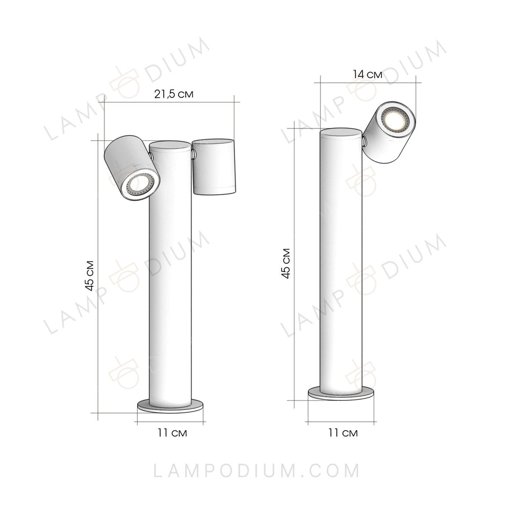 Exterior light LAMPIONE STRADALE 7033 SINGOLO