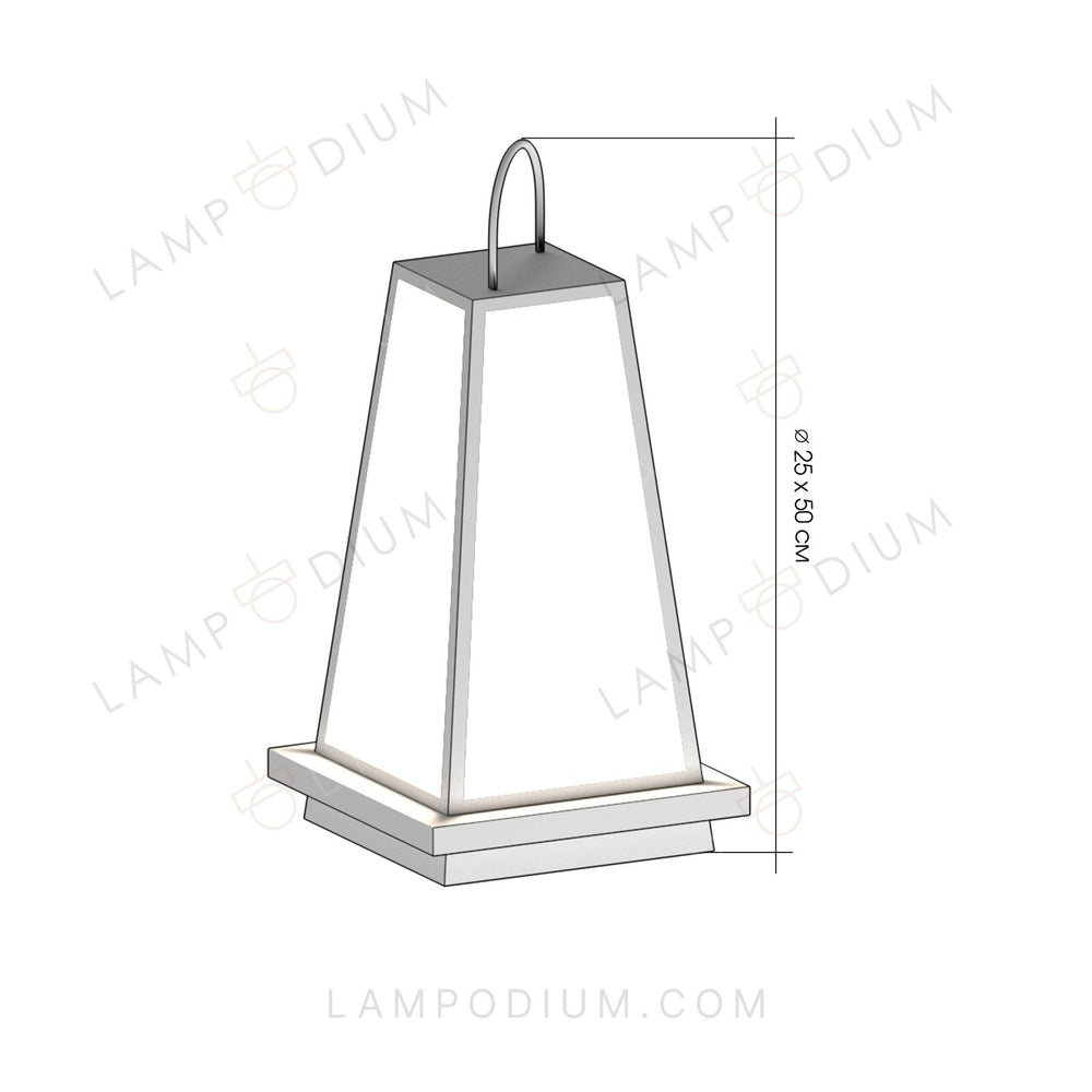 Exterior light LAMPIONE STRADALE 7017