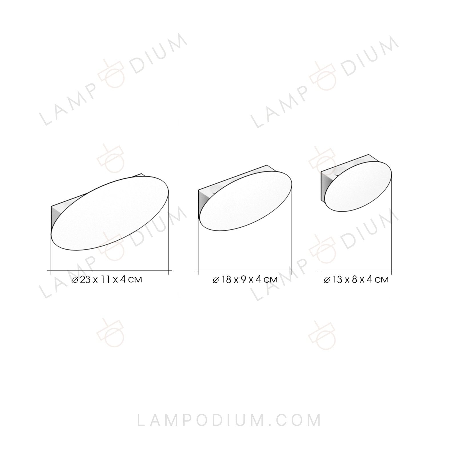 Wall sconce KOPE S