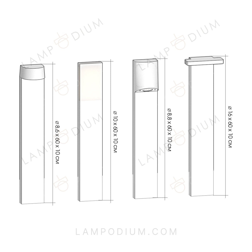 Exterior light LAMPIONE STRADALE 7061 A