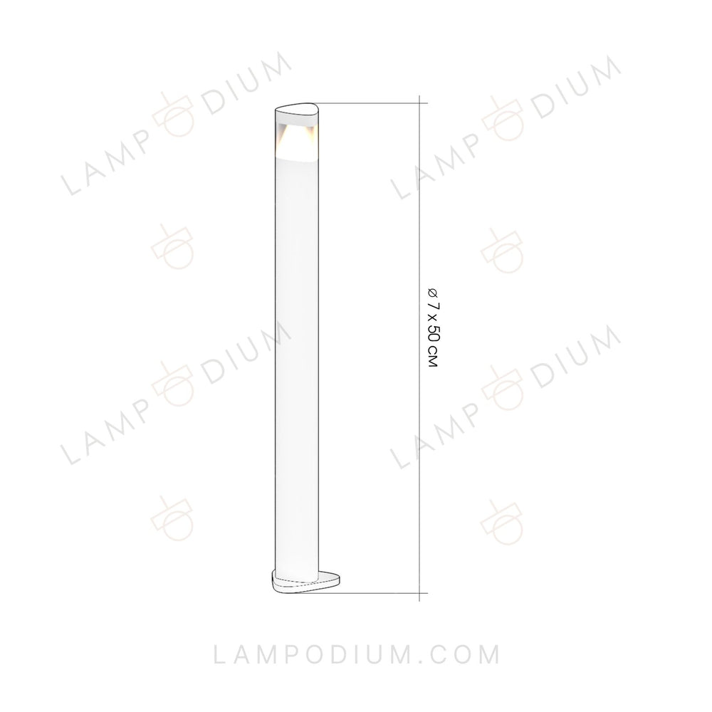 Exterior light LAMPIONE STRADALE 7029