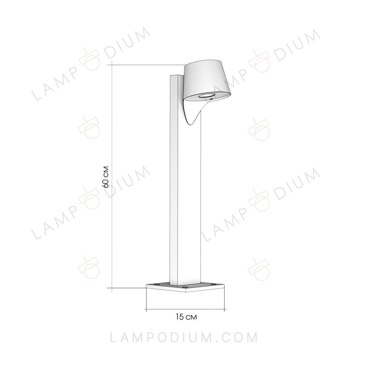 Exterior light LAMPIONE STRADALE 7009