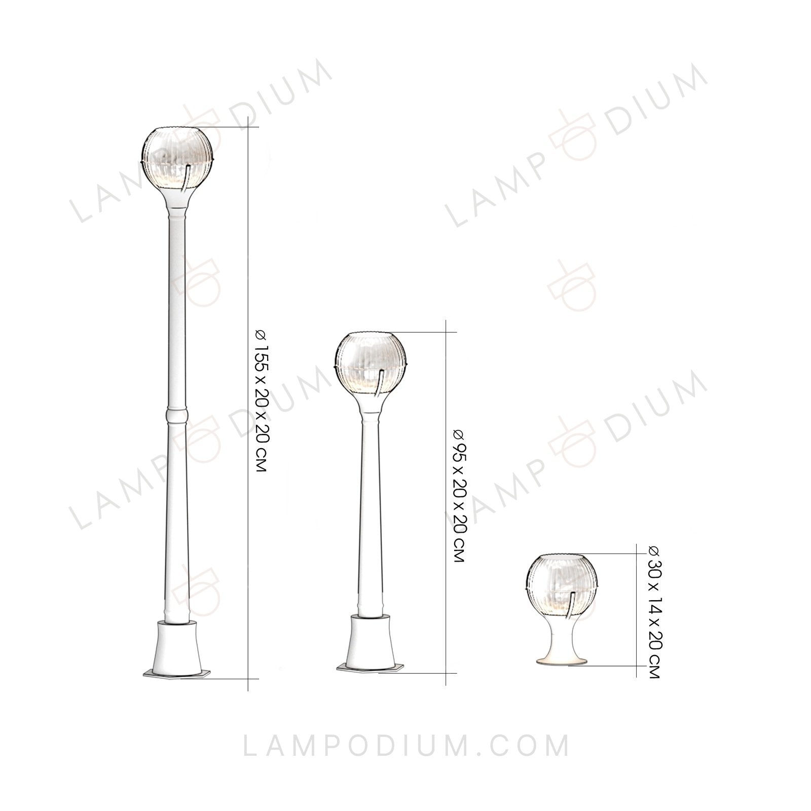 Exterior light LUNARIVELLO