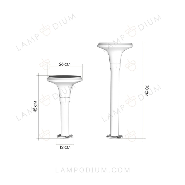 Exterior light VENTOQUADRO