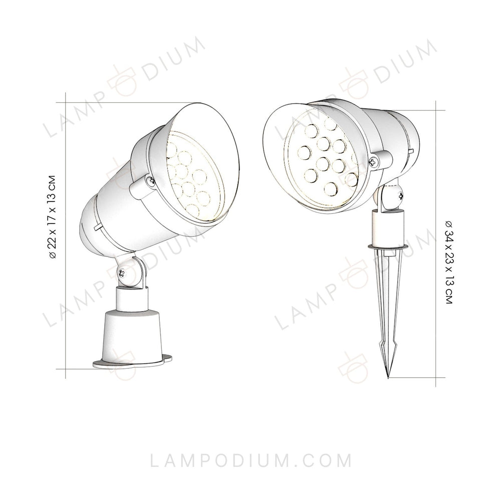 Exterior light FIOROCEANO