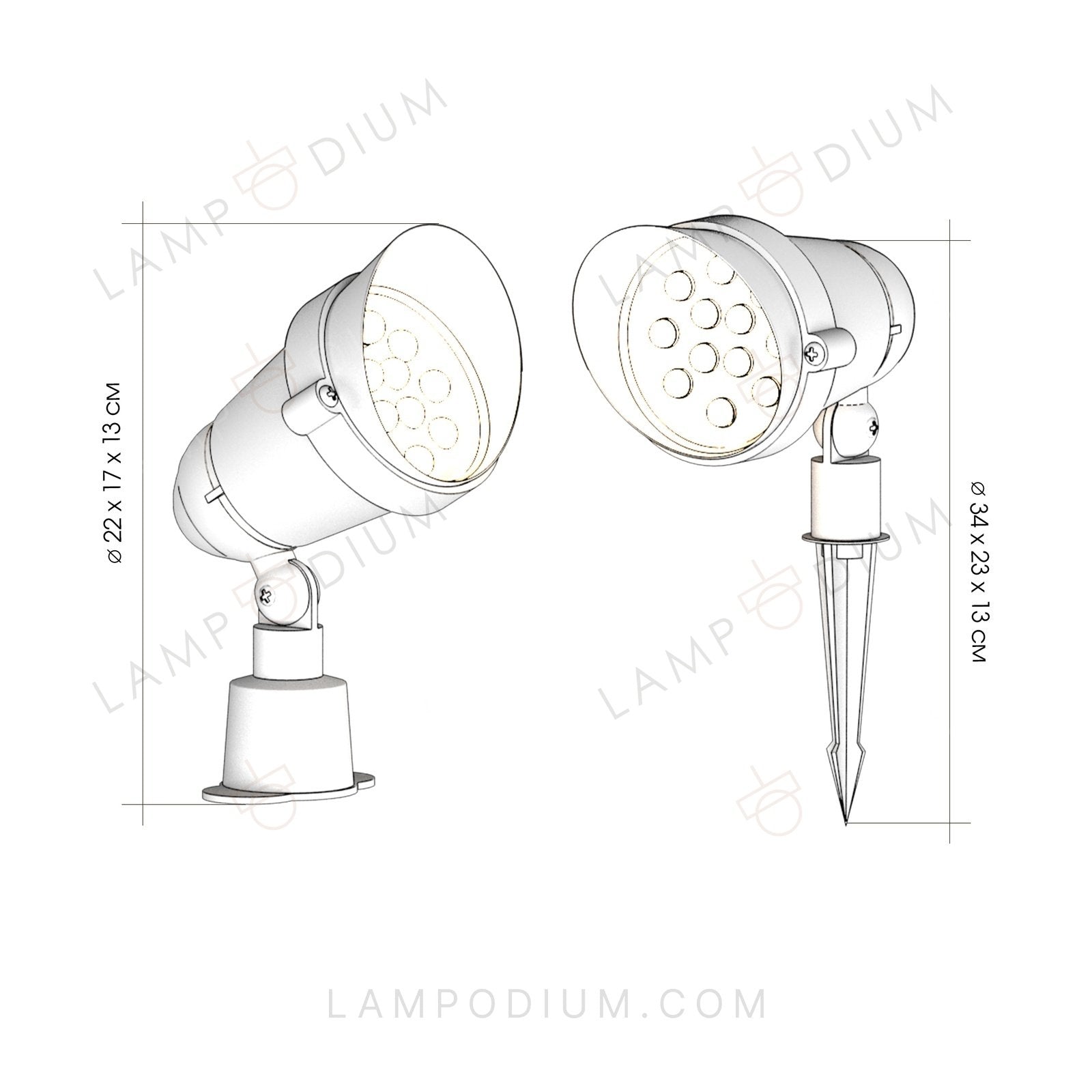 Exterior light FIOROCEANO