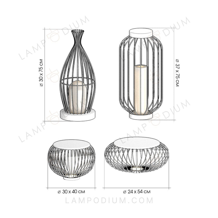 Exterior light LAMPIONE STRADALE 7025 C